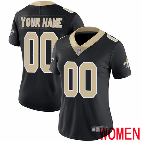 Limited Black Women Home Jersey NFL Customized Football New Orleans Saints Vapor Untouchable